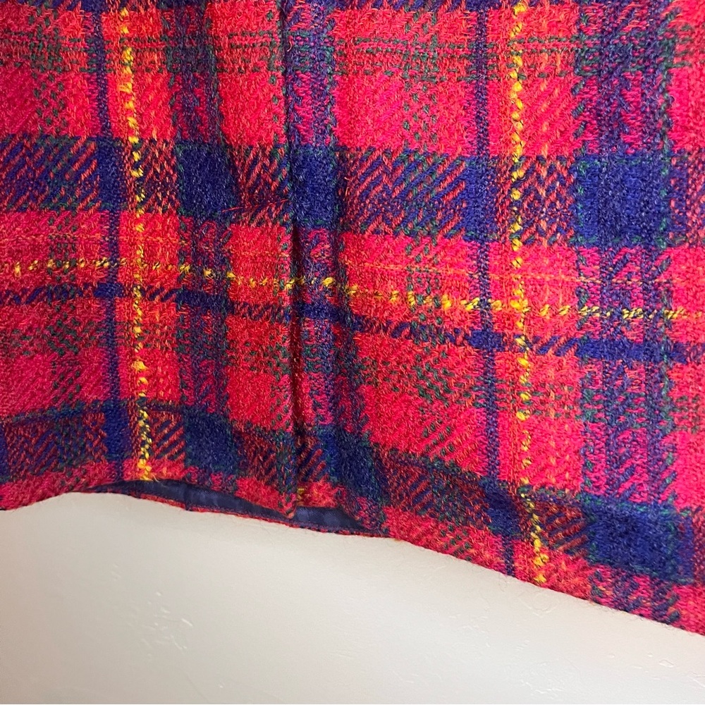 Rare Yves Saint Laurent Wool Plaid Skirt - Picture 3 of 9
